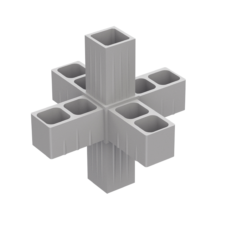 6 WAY CONNECTOR 20x20 / GRAY